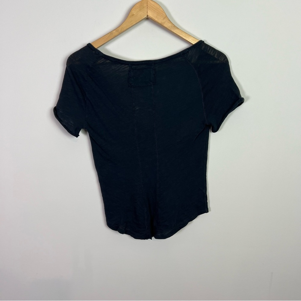 Free People We the Free Sunny Days Ahead Black Top New Women - Picture 2 of 4